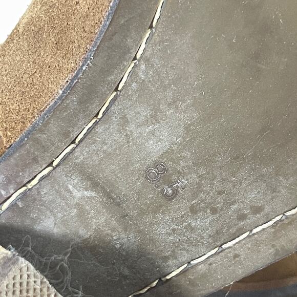 Jeffrey Campbell Cutout Ankle Boots Women 8.5 Brown Black Suede Western‎ - Picture 11 of 13